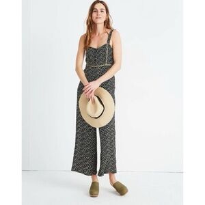 Madewell Button-Front Wide-Leg Jumpsuit in Playground Posies Woman’s Size 0